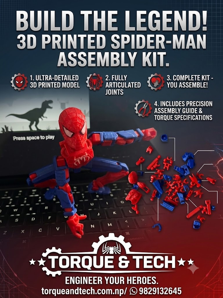 Spider-Man DIY 3D Printed Model Kit